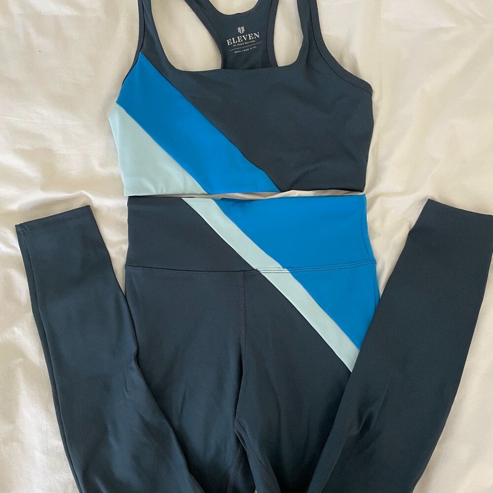 Eleven Multicolored Patterned Workout Set in Size Small